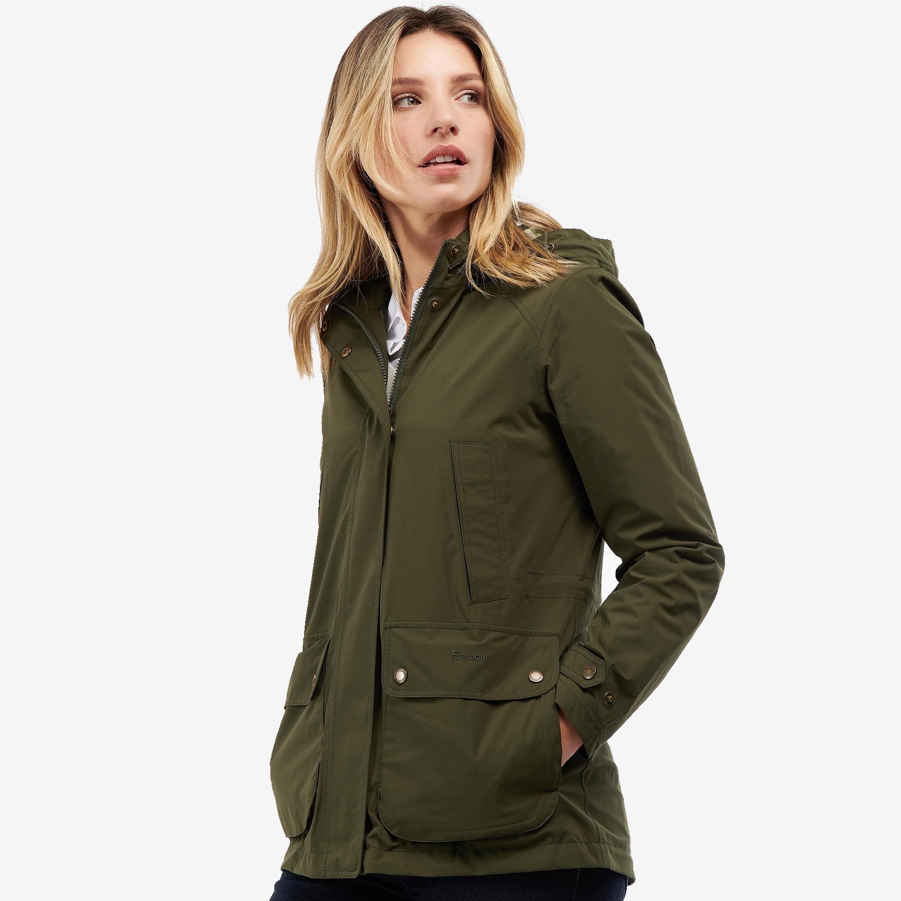 Barbour parka jacket store womens